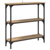 vidaXL Konsollbord Artisan Eik 75 x 22,5 x 75 cm Konstruert tre