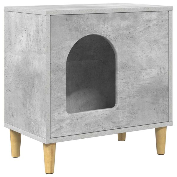 vidaXL Katt Hus Betong 51 x 30 x 52 cm Konstruert tre