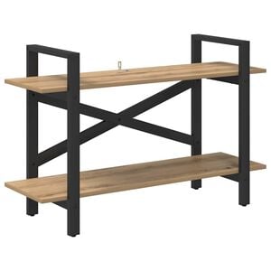 vidaXL Bokhylle 2 niv&aring;er 100 x 33,5 x 64 cm Konstruert tre Artisan Eik
