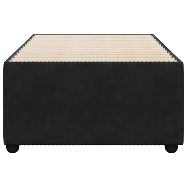 vidaXL Sengeramme svart 90x190 cm fløyel