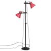 vidaXL Vegglampe 25 W m&oslash;rker&oslash;d 25x25x90/140 cm E27