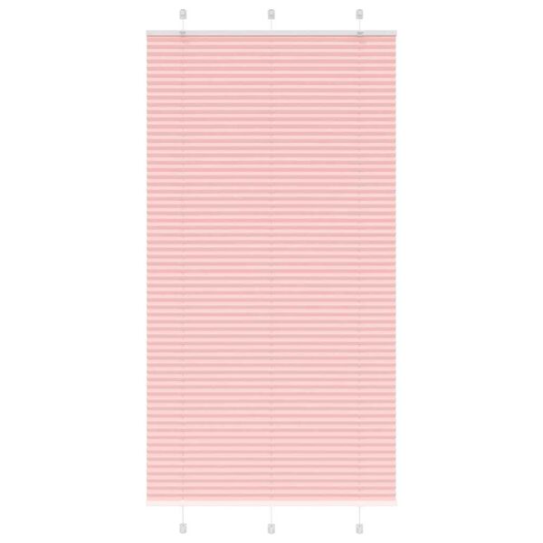 vidaXL pliss&eacute;gardin Rosa 105x200 cm Stoff Bredde 104,4 cm Polyester