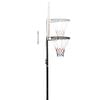 vidaXL Basketballstativ hvit 216-250 cm polyeten