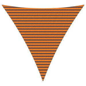 vidaXL Solskygge seil Oransje og Brunt 4 x 4 x 4 m
