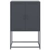 vidaXL Highboard antrasitt 68,5x38,5x107 cm stål