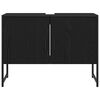 vidaXL Baderomsvaskeskap Svart Eik 80 x 30 x 60 cm Konstruert tre