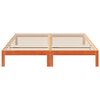 vidaXL Sengeramme uten madrass voksbrun 160x200 cm heltre furu