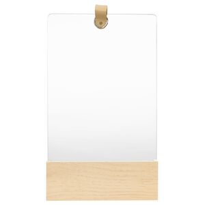 vidaXL Veggspeil heltre furu 23x39,5 cm