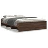 vidaXL Sengeramme uten madrass brun eik 120x190 cm konstruert tre