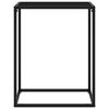 vidaXL Konsollbord svart 60x35x75 cm herdet glass