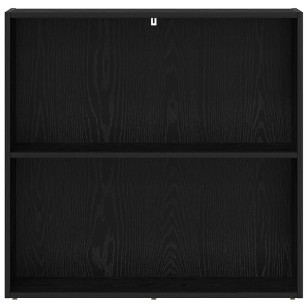 vidaXL Bokhylle Svart Eik 60 x 30 x 76.5 cm Konstruert tre