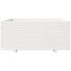vidaXL Plantekasse hvit 110x110x49,5 cm heltre furu