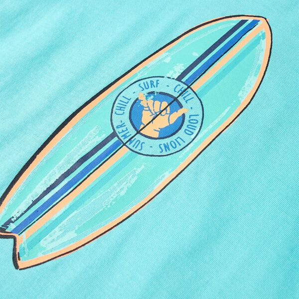 T-skjorte for barn med korte ermer aqua 140