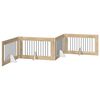 vidaXL Foldbar hundegitter med stativer 4 pcs Sonoma eik 401 cm
