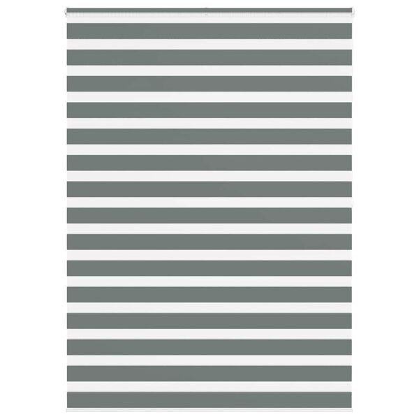 vidaXL Sebragardin m&oslash;rkegr&aring; 165x200 cm stoff bredde 160,9 cm polyester