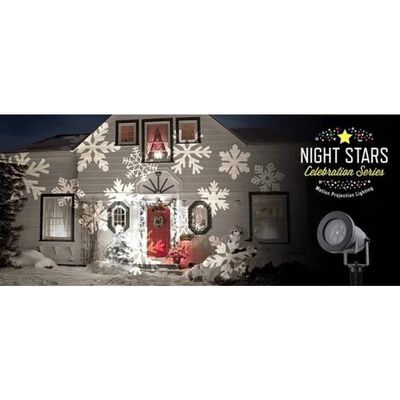Night Stars LED Lys Holiday Charms 6 mønster 12 W NIS004