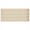 vidaXL Veggdokumentdisplay Beige 80 x 8,5 x 36 cm Konstruert tre