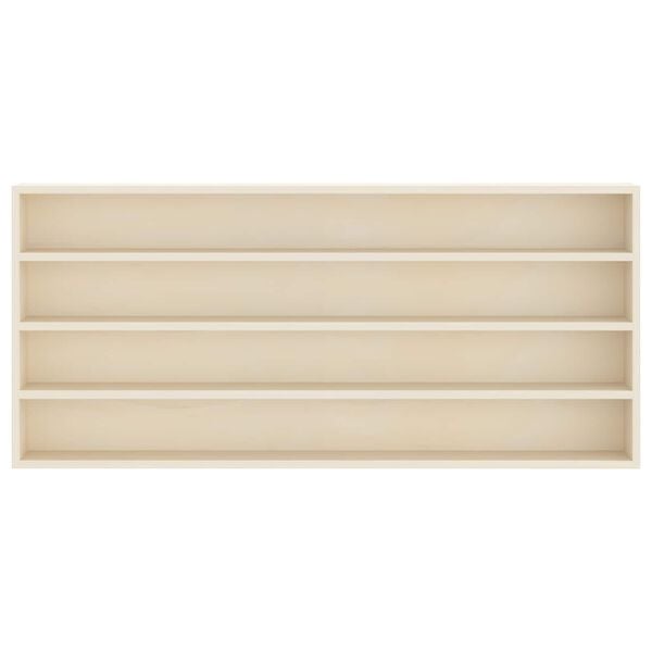 vidaXL Veggdokumentdisplay Beige 80 x 8,5 x 36 cm Konstruert tre