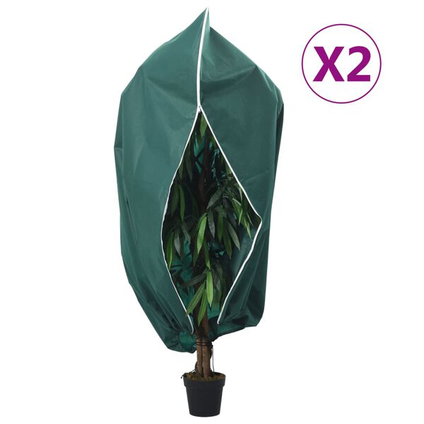 vidaXL Plantefleecetrekk med glidel&aring;s 4 stk 70 g/m&sup2; 3,14x2,5 m