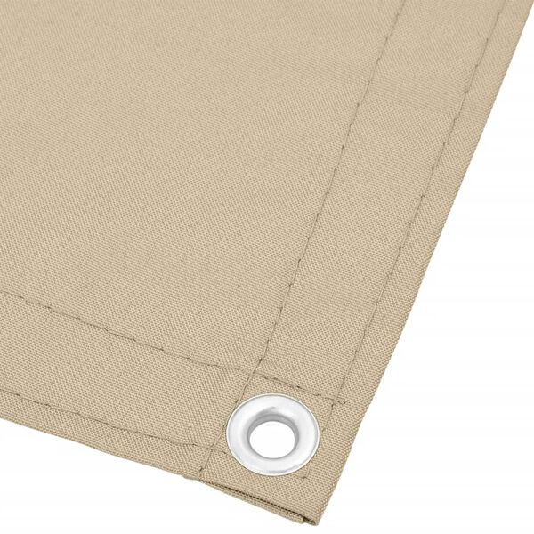 vidaXL Balkongskjerm beige 90x800 cm 100% polyester oxford