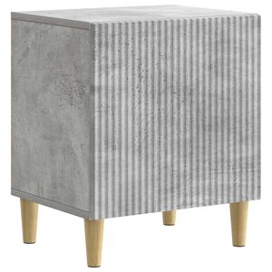 vidaXL Nattbordskap Betonggr&aring; 43 x 34,5 x 50 cm Konstruert tre
