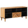 vidaXL Oppbevaringsskap Brun 100 x 33,5 x 46 cm Massiv mango tre