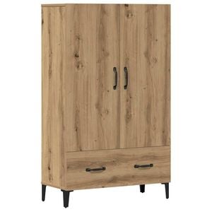 vidaXL Highboard artisan eik 70x31x115 cm konstruert tre