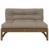 vidaXL Midtsofa honningbrun 120x80 cm heltre furu