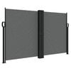vidaXL Uttrekkbar sidemarkise 140x600 cm antrasitt