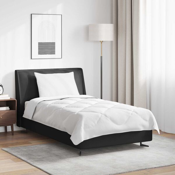 vidaXL Helårs Duvet med pute 2 pcs Hvit Mikrofiber