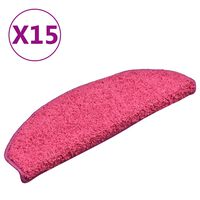 vidaXL Trappetrinnstepper 15 stk rosa 65x21x4 cm