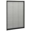 vidaXL Plissert insektskjerm for vindu aluminium antrasitt 80x160 cm