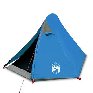 vidaXL Kuppeltelt for camping 2 personer bl&aring; vanntett