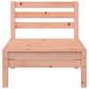 vidaXL Hagesofa uten armlener med fotskammel i heltre douglasgran
