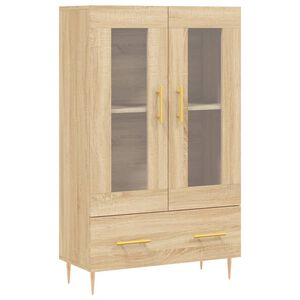 vidaXL Highboard sonoma eik 69,5x31x115 cm konstruert tre
