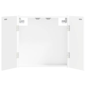 vidaXL Dartbrettskap ARNHEM H&oslash;gglans hvit 52,5 x 10,5 x 53,5 cm