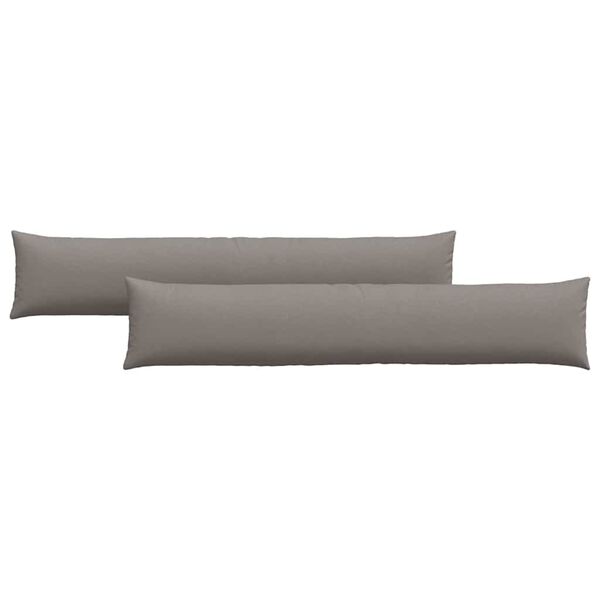 vidaXL Sofaputer 2 pcs Gråbrun 200 x 40 cm stoff