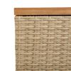 vidaXL Putekasse beige 110x50x54 cm polyrotting akasie