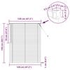 vidaXL Venetiansk persienne Justerbar Hvit 150 x 120 cm PVC