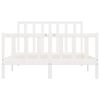vidaXL Sengeramme hvit heltre 140x200 cm