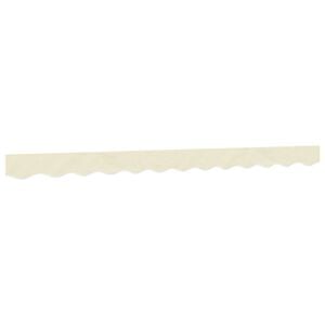 vidaXL Erstatningsstoff for markisekappe kremhvit stripe 300 cm