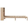 vidaXL Seng med bokhylle uten madrass 75x190 cm heltre furu
