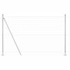 vidaXL Gjerde med stolpe s&oslash;lv 1,6 x 10 m St&aring;l