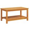 vidaXL Sidetabell Olje naturlig 90 x 50 x 45 cm Solid akasietre
