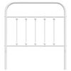vidaXL Utskiftbar sengegavl i metall hvit 80 cm