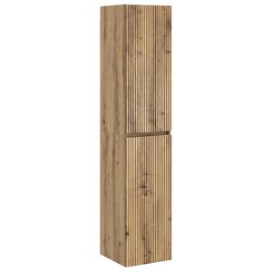 vidaXL Vegghengt Badskap Artisan eik 33 x 34,5 x 160 cm Konstruert tre