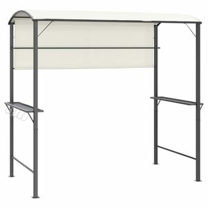 vidaXL Paviljong med tak 220x110x200 cm kremhvit