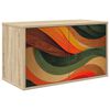 vidaXL Vegghengt TV-skap BONN 69 x 33 x 40 cm Sonoma eik