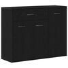 vidaXL Skjenk svart eik 88x30x70 cm konstruert tre