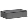 vidaXL Lagerboks med gjennomsiktig toppvindu Antrasitt 70 x 40 x 18 cm